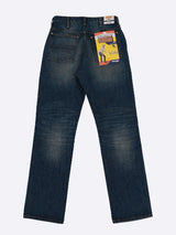 กางเกงยีนส์ผู้ชาย คอลเลคชั่น LEGEND OF WRANGLER MWZ FIT (Authentic Premium ) เอวกลาง ทรงตรง สียีนส์กลาง