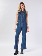 LEGEND OF WRANGLER COLLECTION WOMEN'S JUMPSUIT DARK INDIGO