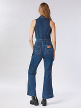 LEGEND OF WRANGLER COLLECTION WOMEN'S JUMPSUIT DARK INDIGO