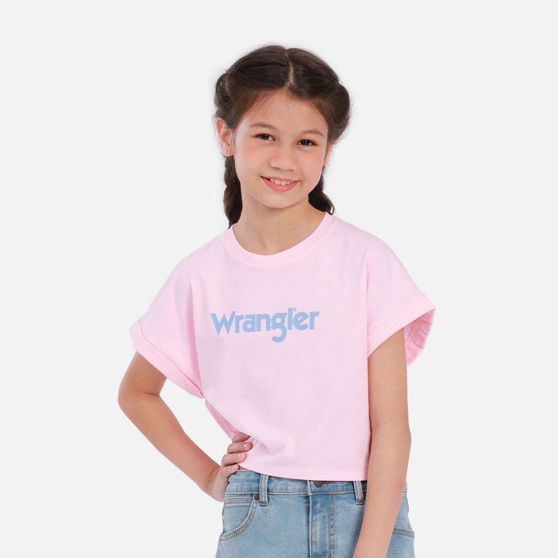 CROP FIT ICY PASTEL COLLECTION GIRL'S TEE SHORT SLEEVE PINK