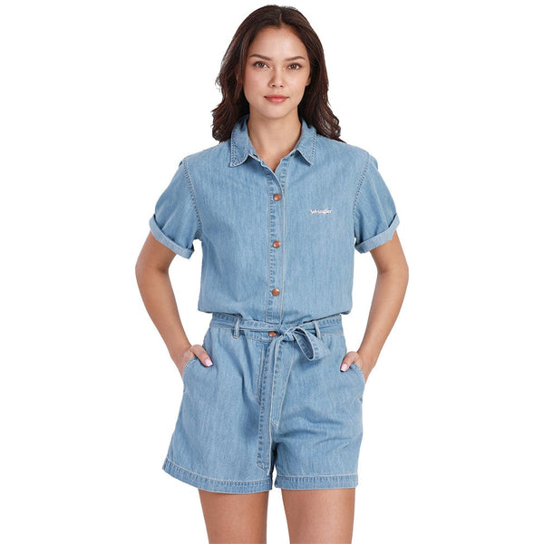 SEASONAL FIT FESTIVAL COWBOY COLLECTION MID RISE WOMEN'S OVERALL DENIM
