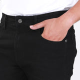 กางเกงขาสั้นผู้ชาย BOSTIN SHORTS เอวกลาง สีดำ