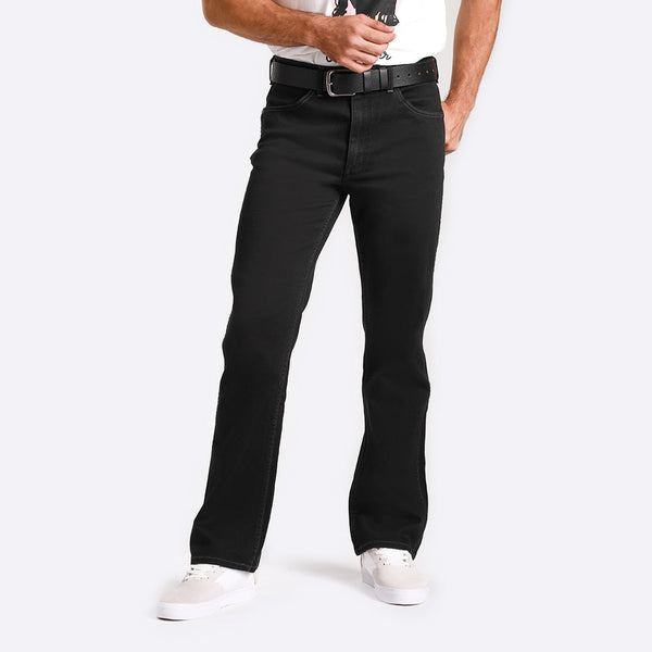 กางเกงยีนส์ผู้ชาย คอลเลคชั่น ORIGINAL WRANGLER WRANCHER FIT เอวสูง ทรงตรง สีดำ