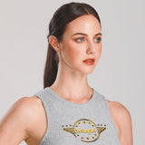 CROPPED FIT BIKER LOOK COLLECTION WOMEN'S TANK GREY