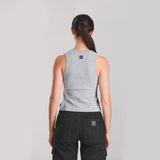 CROPPED FIT BIKER LOOK COLLECTION WOMEN'S TANK GREY