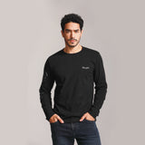 SLIM FIT BIKER LOOK COLLECTION MEN'S TEE LONG SLEEVE BLACK