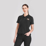 SLIM FIT WOMEN'S POLO SHORT SLEEVE BLACK