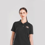 SLIM FIT WOMEN'S POLO SHORT SLEEVE BLACK