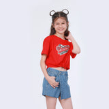 SEASONAL FIT RACING MANIA COLLECTION GIRL'S TEE SHORT SLEEVE RED