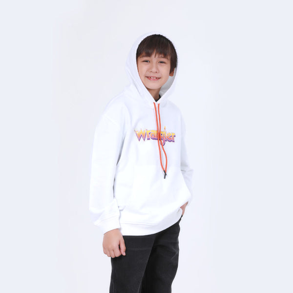 REGULAR FIT HALLOWEEN COLLECTION UNISEX PULLOVER HOODIE WHITE
