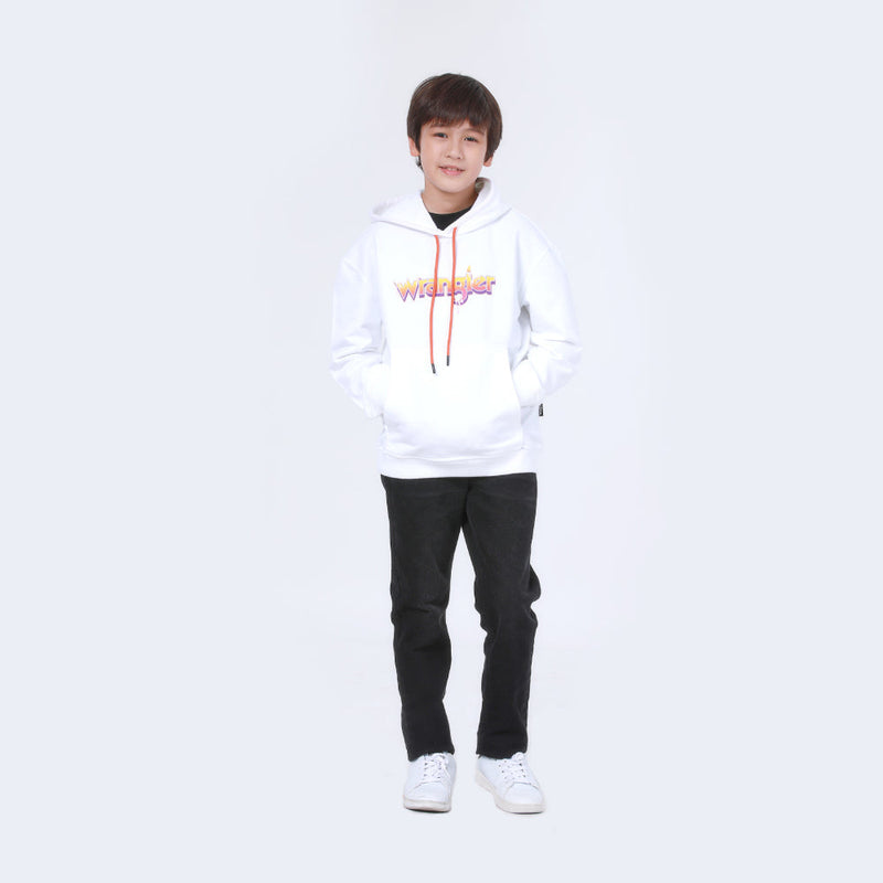 REGULAR FIT HALLOWEEN COLLECTION UNISEX PULLOVER HOODIE WHITE