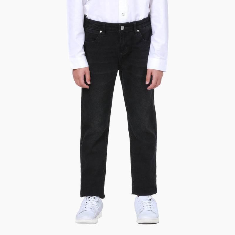SEASONAL FIT CELEBRATE COLLECTION MID RISE BOY'S JEANS BLACK