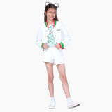 REGULAR FIT CELEBRATE COLLECTION GIRL'S JACKET WHITE