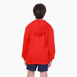 เสื้อคลุมฮู้ดดี้เด็กผู้ชาย คอลเลคชั่น CELEBRATE ทรง SEASONAL สีแดง