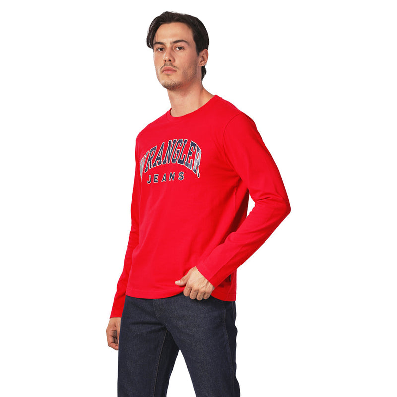 REGULAR FIT CHINESE NEW YEAR COLLECTION MEN'S TEE LONG SLEEVE RED