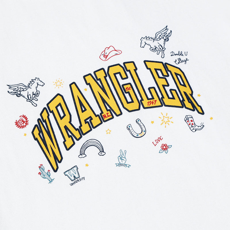 CROPPED FIT LEGEND OF WRANGLER COLLECTION WOMEN'S TEE SHORT SLEEVE WHITE