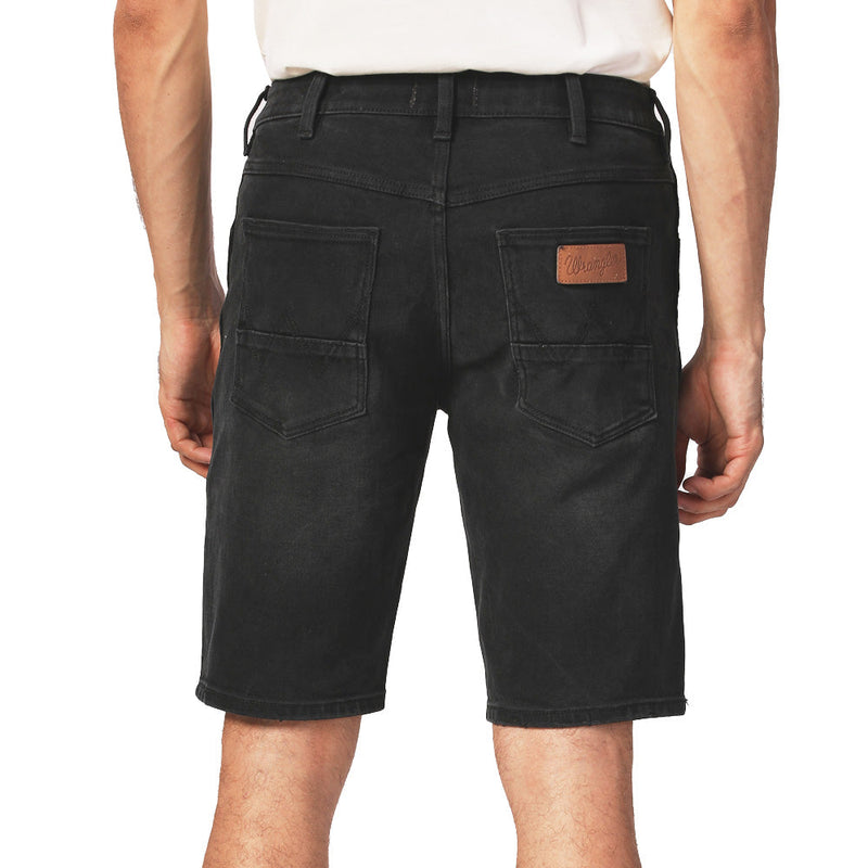 กางเกงขาสั้นผู้ชาย คอลเลคชั่น LEGEND OF WRANGLER TEXAS SHORTS เอวกลาง ทรงตรง สีดำ