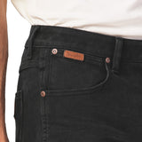 กางเกงขาสั้นผู้ชาย คอลเลคชั่น LEGEND OF WRANGLER TEXAS SHORTS เอวกลาง ทรงตรง สีดำ